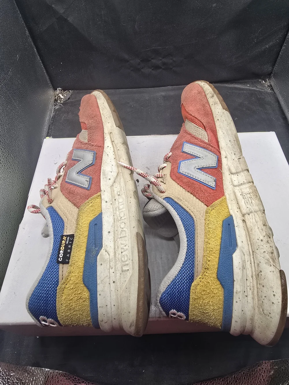 New Balance Men’s Red‎ Suede & Mesh Sneakers